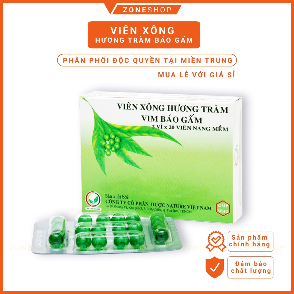 Đơn vị phân phối Viên Xông Hương Tràm Vim Báo Gấm độc quyền tại miền Trung - ZONESHOP