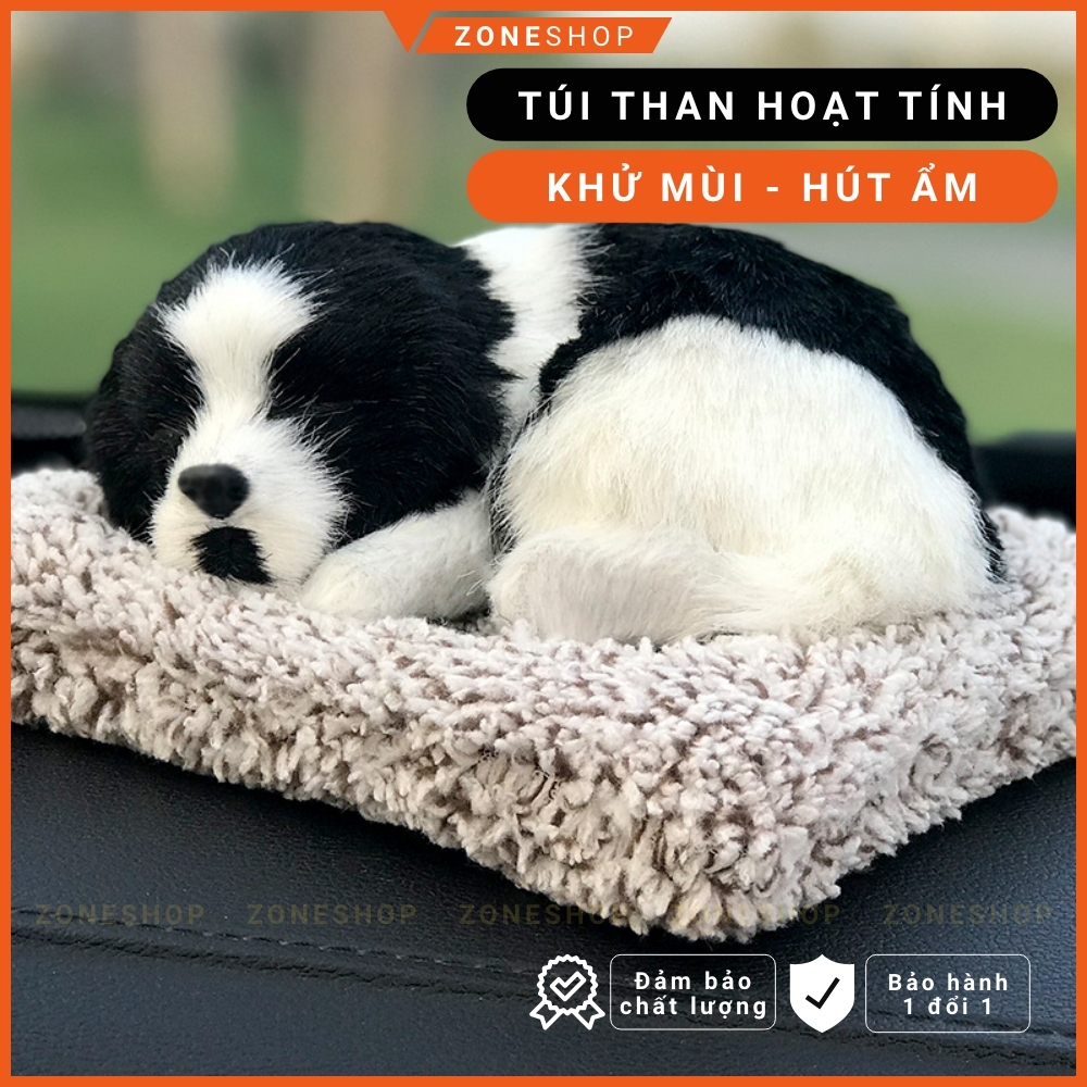 Thú bông than hoạt tính khử mùi, túi than tre lọc không khí hút ẩm trang trí taplo ô tô, xe hơi, bàn làm việc Zone Shop