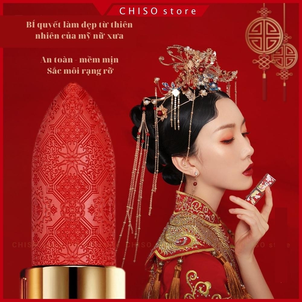 Son môi Treeceng dưỡng ẩm trang điểm lâu trôi thiết kế cung đình sang trọng quý phái mỹ phẩm nội địa trung 3.6g