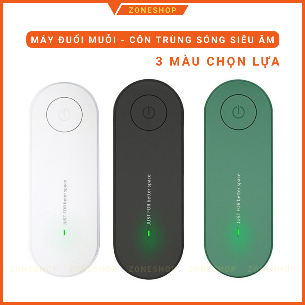 [COMBO ĐUỔI MUỖI] Máy đuổi muỗi sóng âm+Bình xịt đuổi muỗi ZONESHOP. Bộ dụng cụ đuổi muỗi Fly@way an toàn, hiệu quả