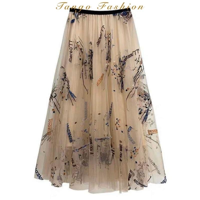 Chân váy xòe 3 lớp thời trang dành cho nữ, hàng Cao Cấp TANGO FASHION