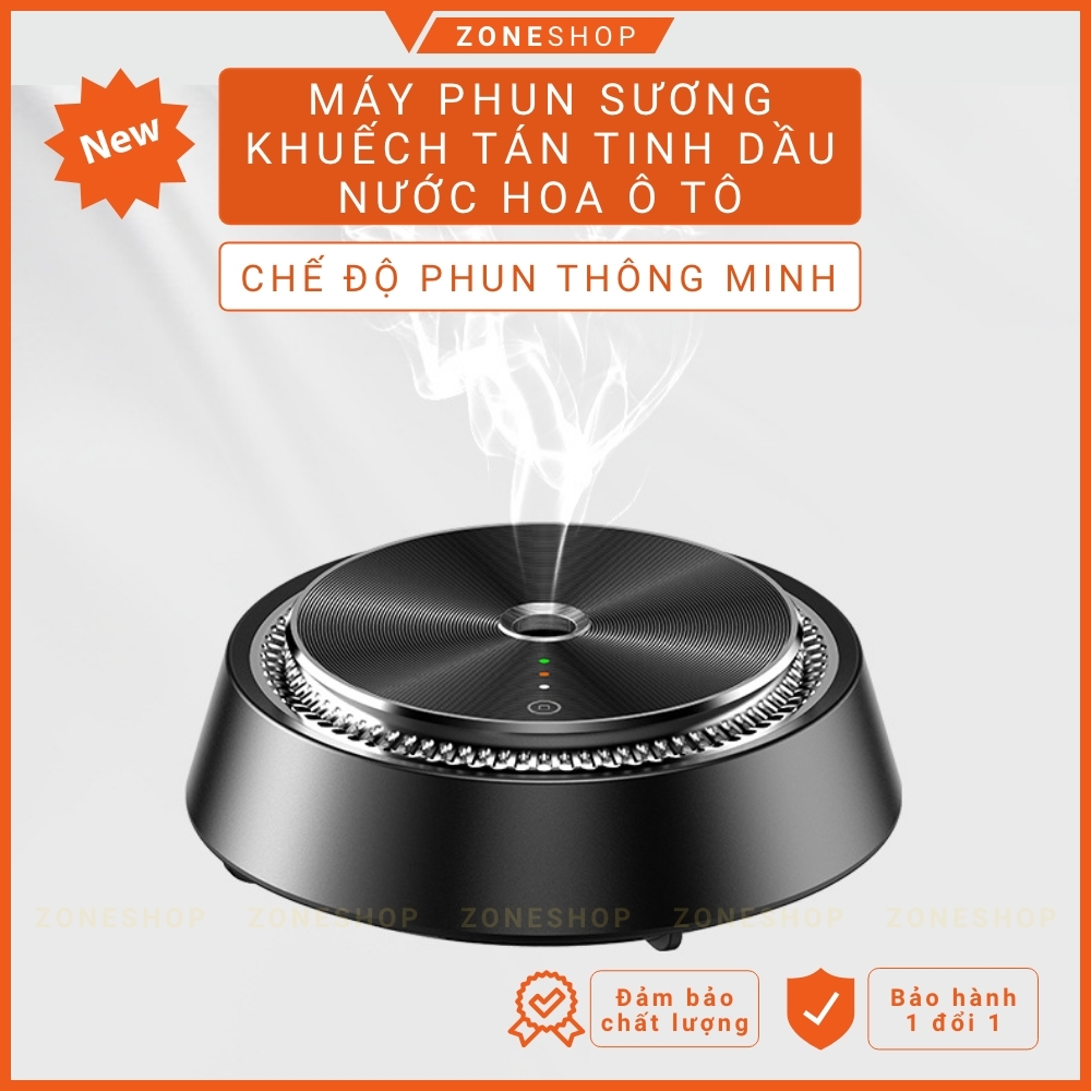 Máy xông khuếch tán tinh dầu, khử mùi xe hơi hợp kim nhôm cao cấp công nghệ châu Âu để ô tô, bàn làm việc sang trọng