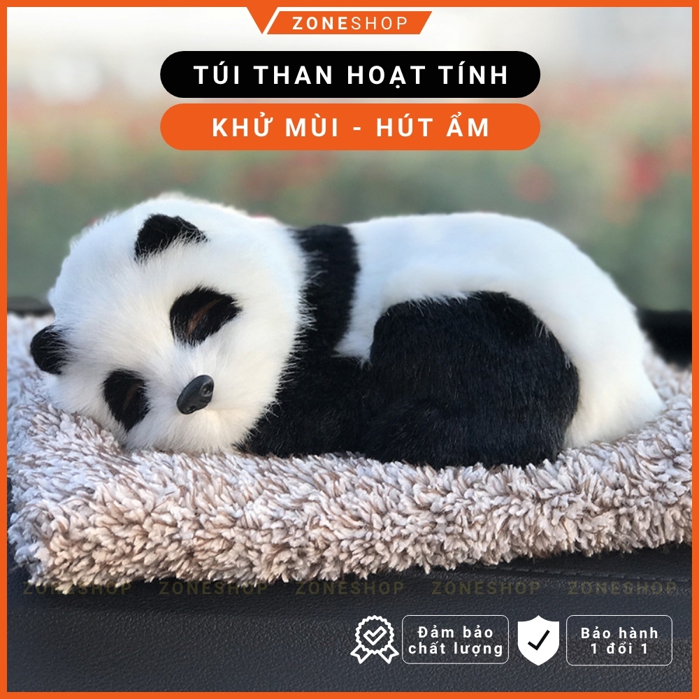 Thú bông than hoạt tính khử mùi, túi than tre lọc không khí hút ẩm trang trí taplo ô tô, xe hơi, bàn làm việc Zone Shop