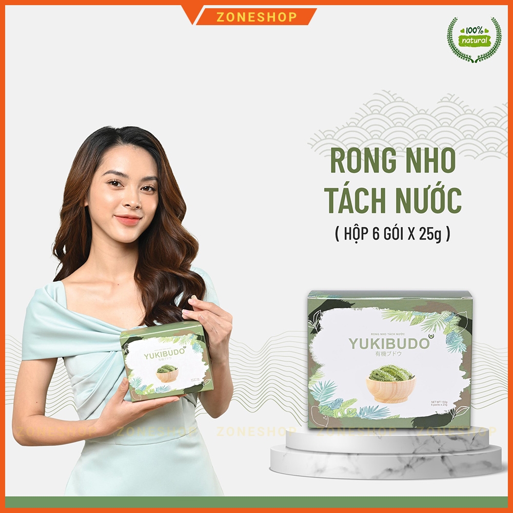 [NEW] Rong nho tách nước YUKIBUDO [CHÍNH HÃNG] tặng nước xốt mè rang - Rong nho CN Nhật Bản Yukibudo [ZONESHOP]