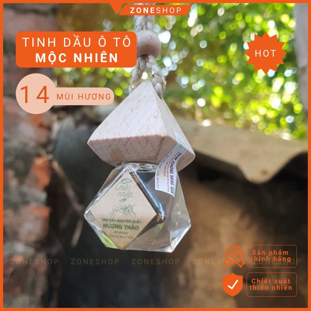 Tinh dầu treo xe ô tô Mộc Nhiên có chứng nhận, 14 mùi hương thơm, phân phối giá sỉ tại ZONESHOP