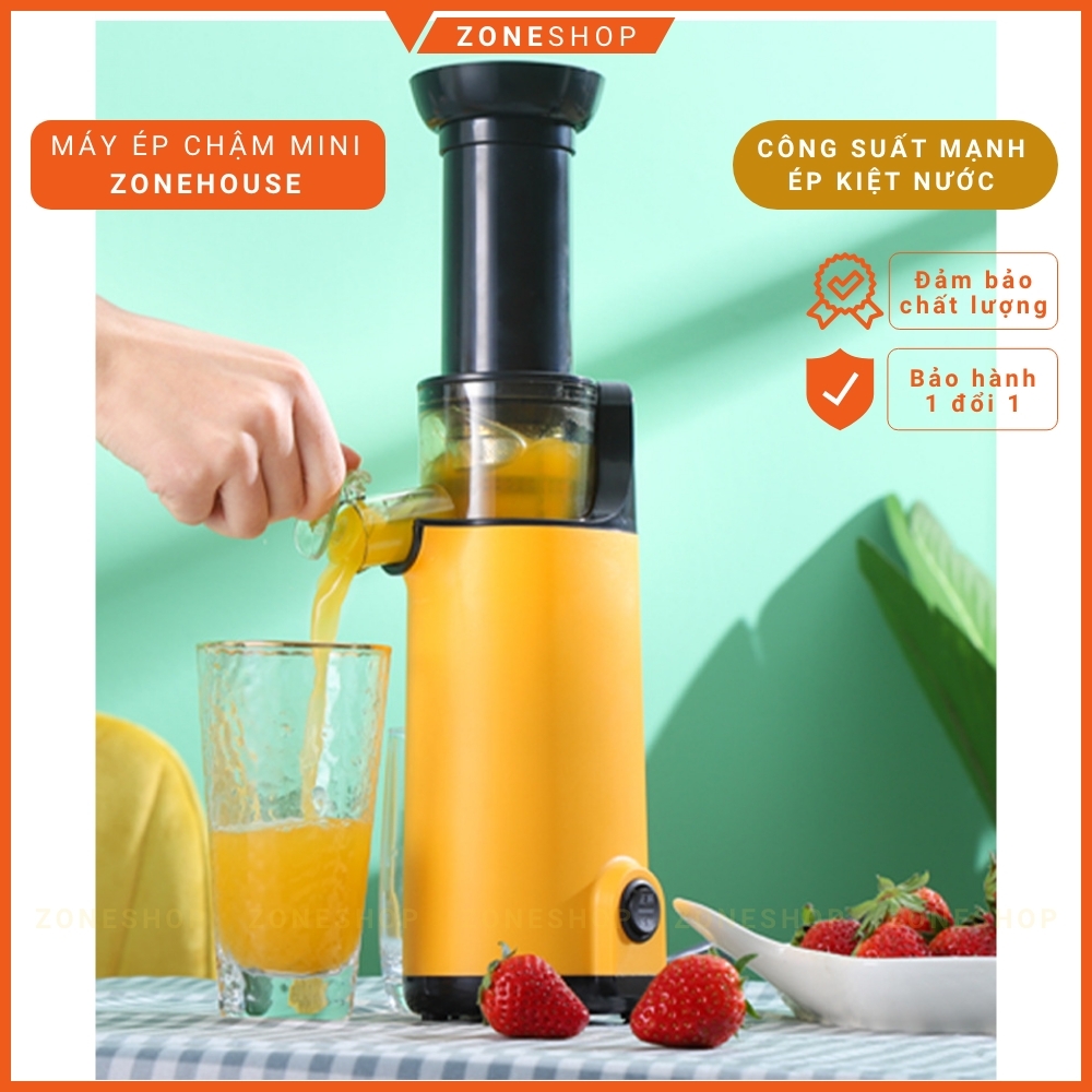 Máy ép chậm mini ZONEHOUSE - GUOYUAN Máy Ép Trái Cây Tươi GUOYUAN hàng mới phiên bản nâng cấp mạnh mẽ nhất [ZONESHOP]