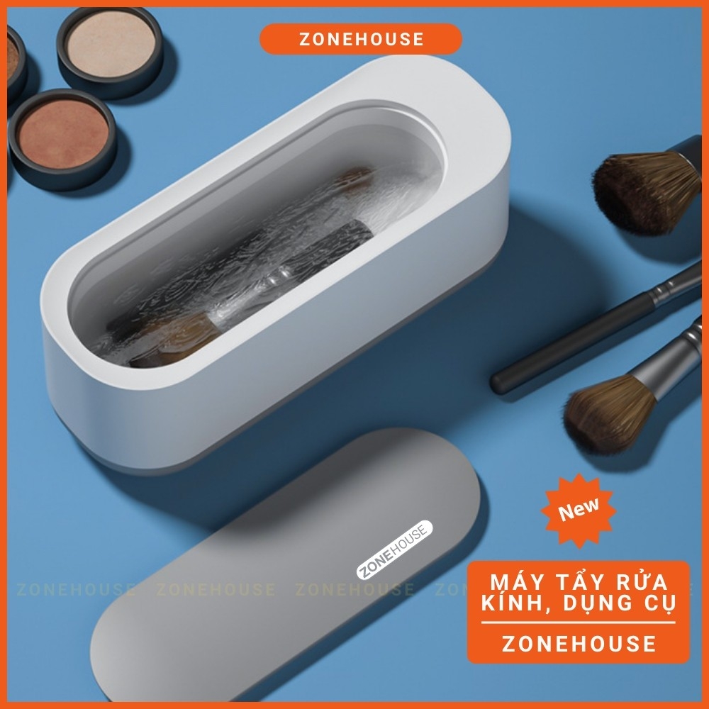 Máy tẩy rửa kính, Đồ Gia Dụng Cầm Tay ZONEHOUSE, Dụng cụ tẩy rửa Đồ Trang Sức, Răng Giả, Cạo Râu, Máy tẩy mini ZONESHOP