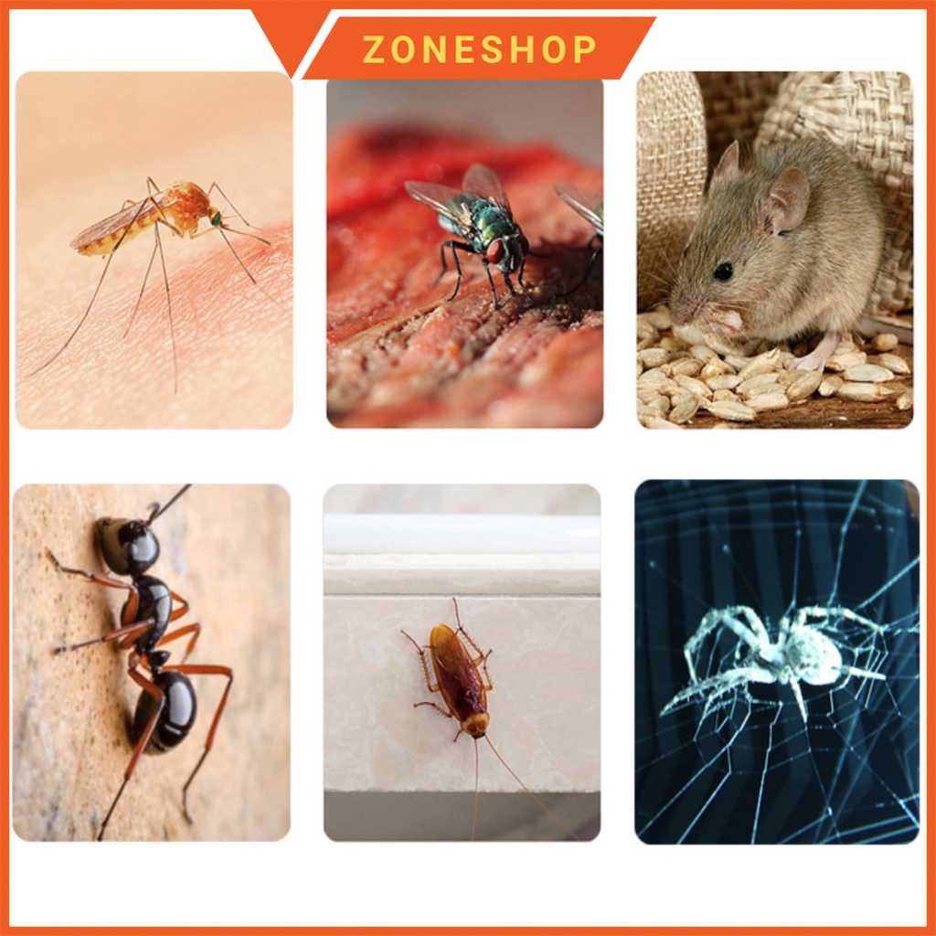 [Chính hãng] Máy Đuổi Muỗi - Đuổi Côn Trùng Bằng Sóng Siêu Âm Không Gây Hại Cho Con Người Và Vật Nuôi [ZONESHOP]