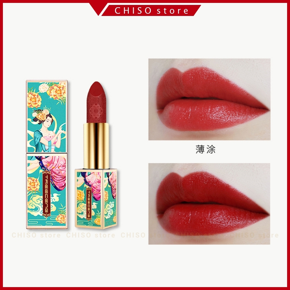 Son môi Treeceng dưỡng ẩm trang điểm lâu trôi thiết kế cung đình sang trọng quý phái mỹ phẩm nội địa trung 3.6g