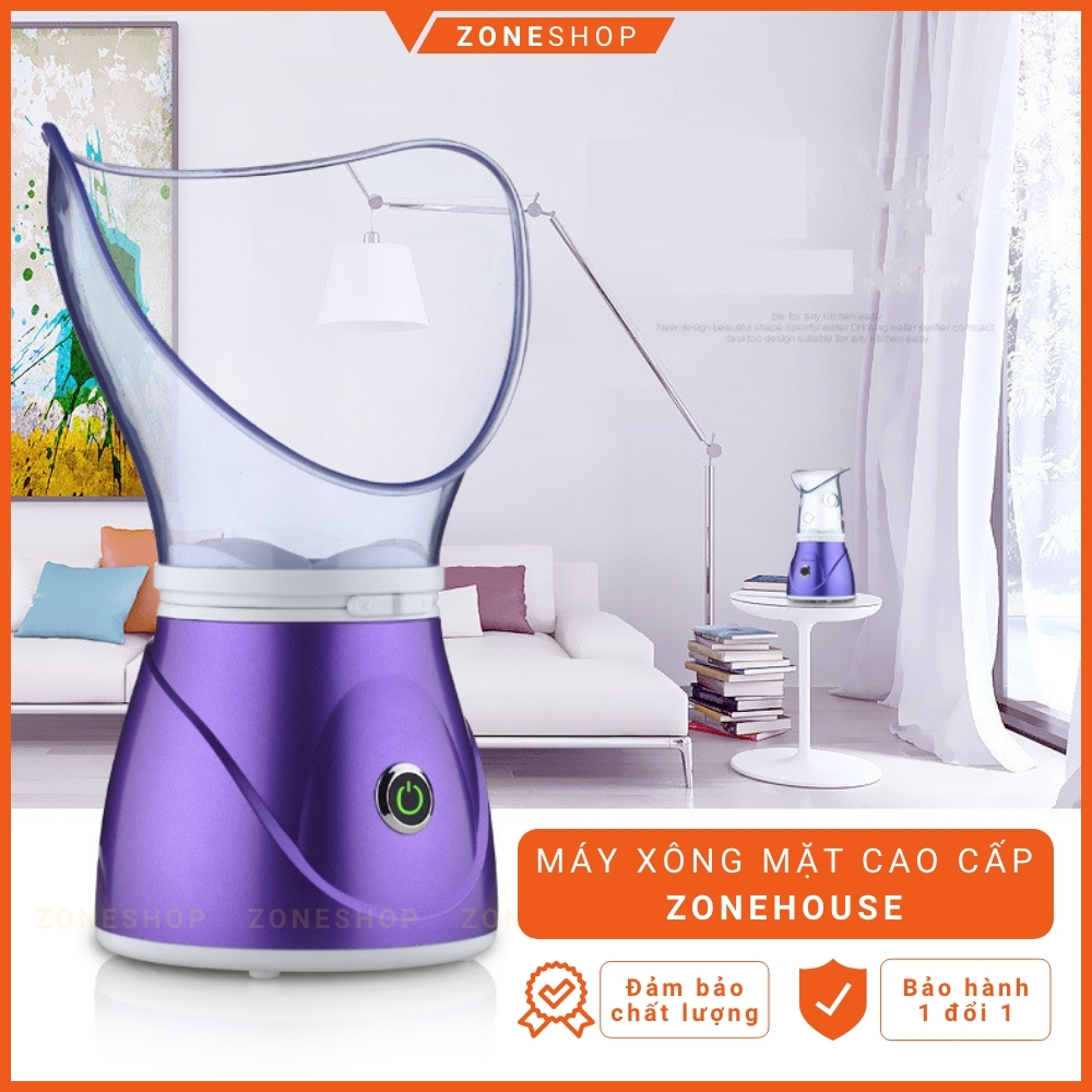 Máy xông mặt ZONEHOUSE, thế hệ mới, phun sương Nano, xông hơi nóng massage mặt cao cấp chính hãng [ZONESHOP]
