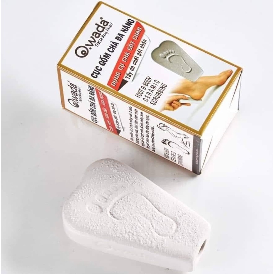 Đá chà gót chân, chà lưng, body - Dụng cụ tẩy tế bào chết gót chân, body, chất liệu GỐM, thương hiệu OWADA [ZONESHOP.VN]