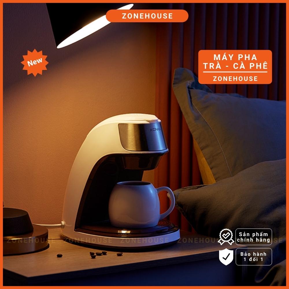 Máy pha cà phê, pha trà Konka ZoneHouse, Máy pha cafe trà mini gia đình tiện dụng và đẳng cấp chính hãng [ZONESHOP]