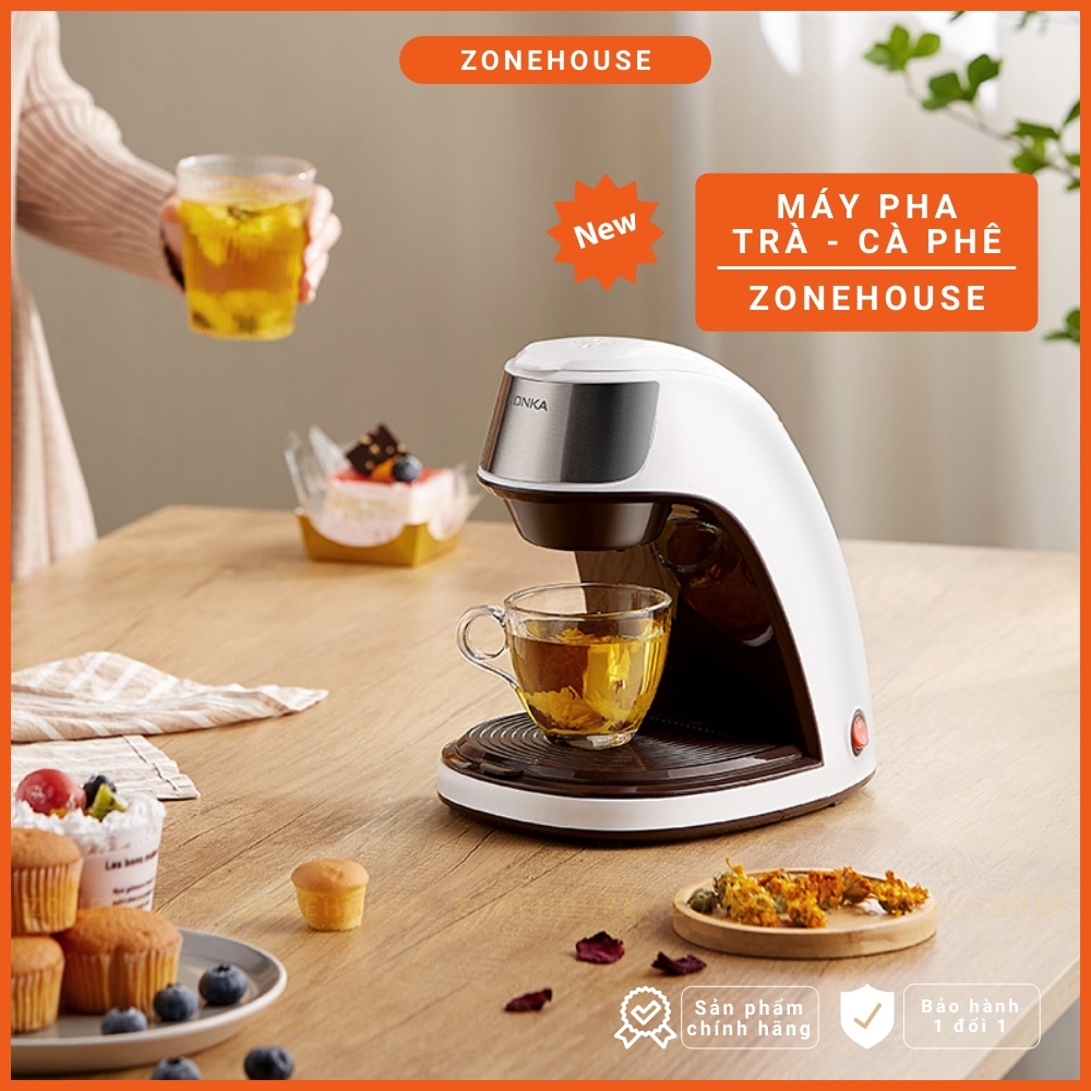 Máy pha cà phê, pha trà Konka ZoneHouse, Máy pha cafe trà mini gia đình tiện dụng và đẳng cấp chính hãng [ZONESHOP]