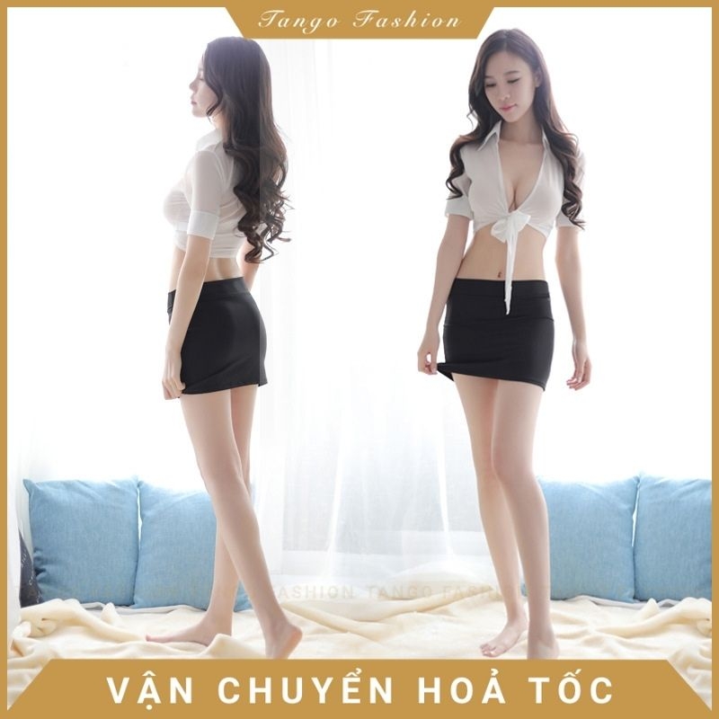 Đồ ngủ sexy cosplay thư ký công sở đáng yêu gợi cảm + quần chip G string quyến rủ [TANGO FASHION]
