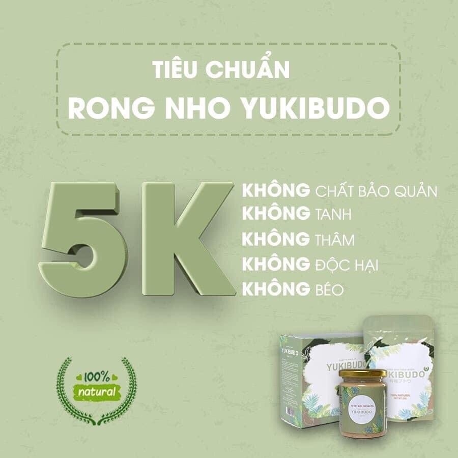 Rong nho tách nước YUKIBUDO [CHÍNH HÃNG], rong nho tách nước Công nghệ Nhật Bản, hoàn toàn tự nhiên 100%