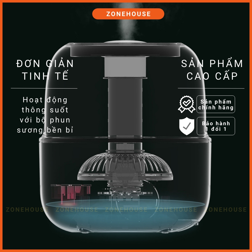 Máy tạo độ ẩm khuếch tán tinh dầu Trái bí Deerma ZONEHOUSE, sản phẩm cao cấp - Máy tạo độ ẩm, máy phun sương