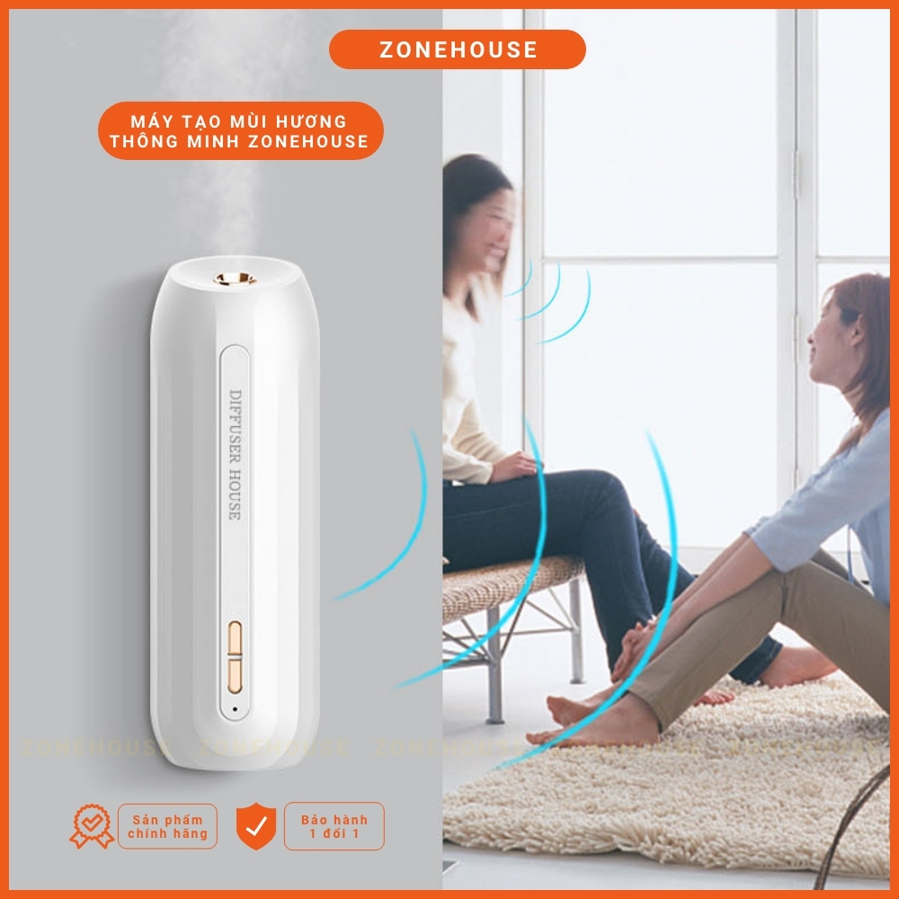 Máy tạo mùi hương thông minh ZoneHouse, cảm biến chuyển , giọng nói, máy khuyếch tán hương thơm tự động [ZONESHOP]