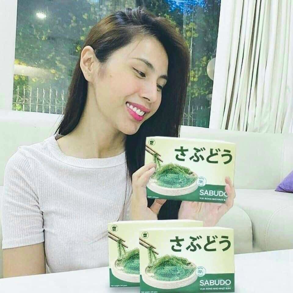 [CHÍNH HÃNG] COMBO 2 Hộp Rong nho tách nước SABUDO và 2 Chai xốt mè rang, vua rong nho Nhật Bản, rong nho Sabudo