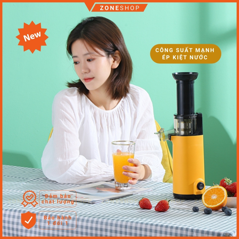Máy ép chậm mini ZONEHOUSE - GUOYUAN Máy Ép Trái Cây Tươi GUOYUAN hàng mới phiên bản nâng cấp mạnh mẽ nhất [ZONESHOP]