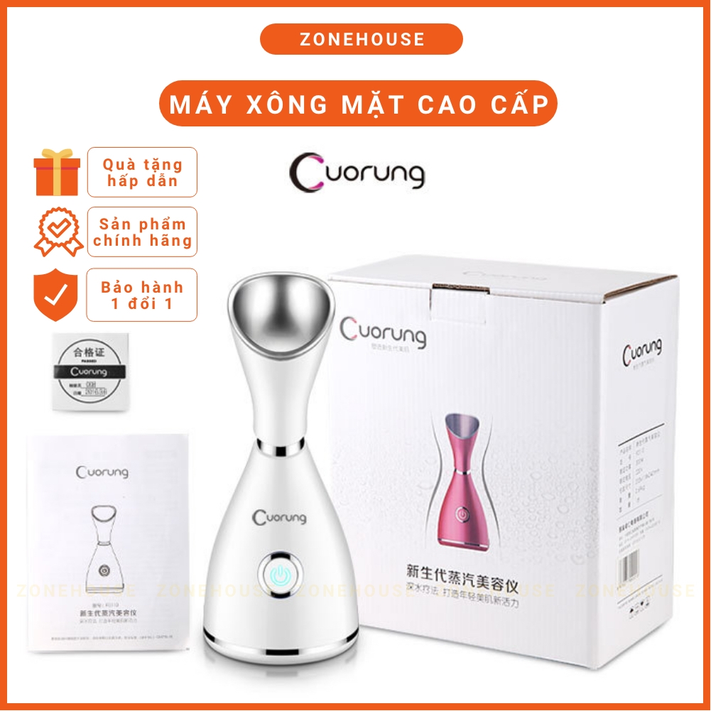 [CAO CẤP] Máy xông hơi mặt CUORUNG - ZONEHOUSE, máy xông hơi massage mặt cao cấp chính hãng Cuorung