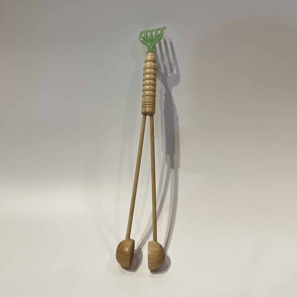 Cây đấm lưng, dụng cụ massage lưng, cây gậy đấm gãi lưng gỗ đôi giúp thư giãn giảm mệt mỏi, hàng thủ công mỹ nghệ