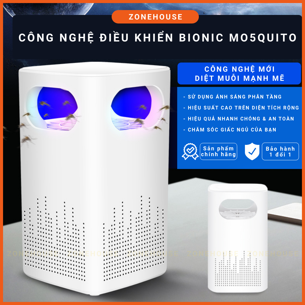 Đèn bắt muỗi cao cấp ZONEHOUSE, chế độ thông minh, trang trí để bàn, làm đèn ngủ, hiệu quả cao