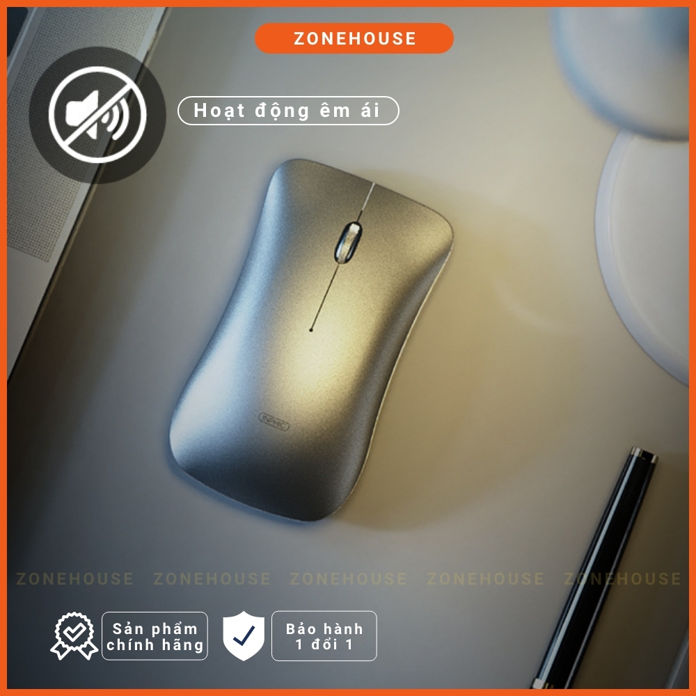 Chuột Bluetooth Wifi INPHIC PM9BS Chính hãng, Phong Cách Macbook, Có Thể Sạc Lại, 3 chế độ BT5.0/3.0+2.4Ghz - ZONESHOP