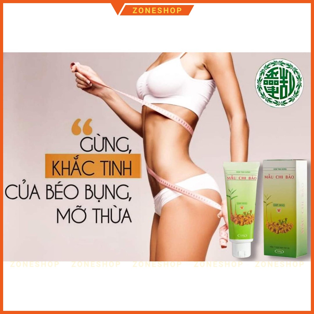 Kem TAN MỠ, SĂN CHẮC DA - Kem gừng xoa bóp Mẫu Chi Bảo - Hỗ trợ giảm mỡ bụng, giảm đau cơ, xương khớp, đau lưng, vai