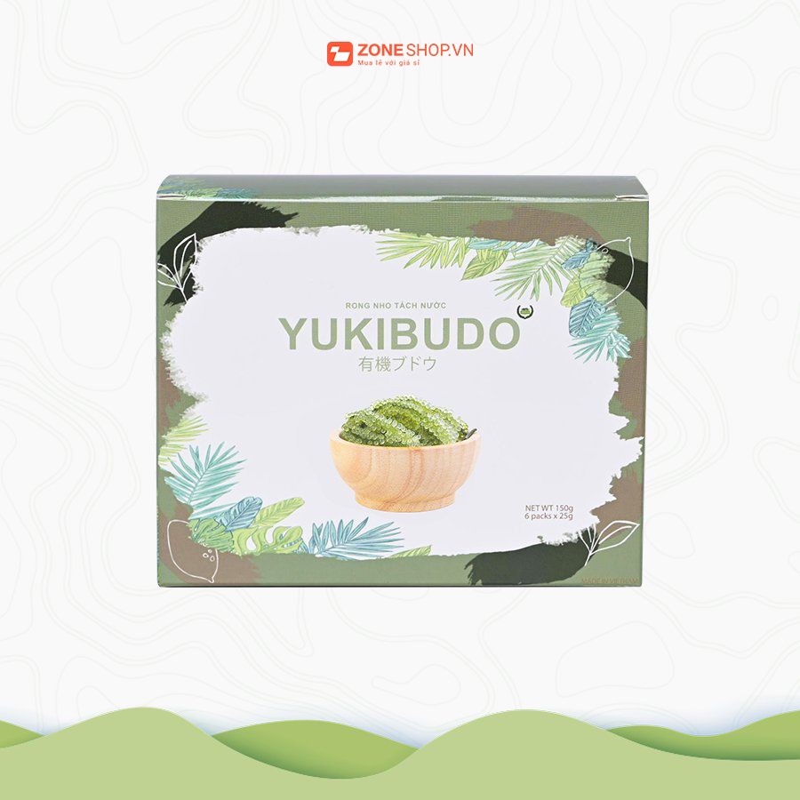 Rong nho tách nước YUKIBUDO [CHÍNH HÃNG], rong nho tách nước Công nghệ Nhật Bản, hoàn toàn tự nhiên 100%