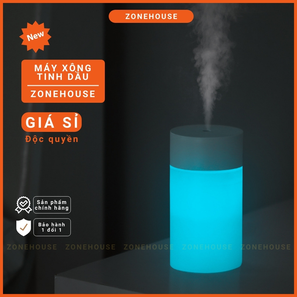 [GIÁSỈ] Máy xông tinh dầu tạo ẩm ZONEHOUSE, máy phun sương xông tinh dầu giá rẻ, máy khuếch tán tinh dầu [ZONESHOP]