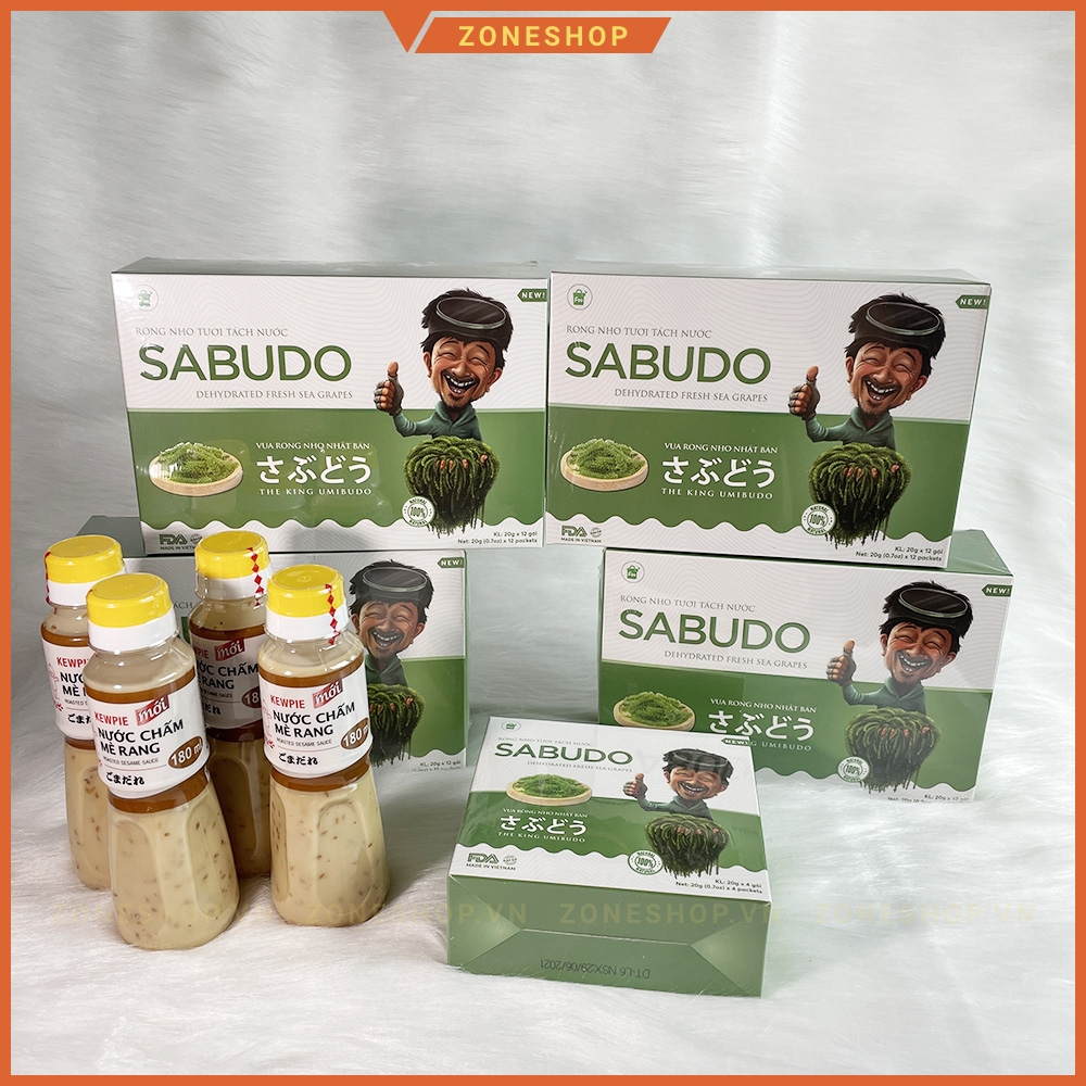 [NEW] Rong nho tách nước SABUDO gói lẻ, hộp nhỏ. Vua rong nho Nhật Bản, phân phối rong nho Sabudo chính hãng ZONESHOP