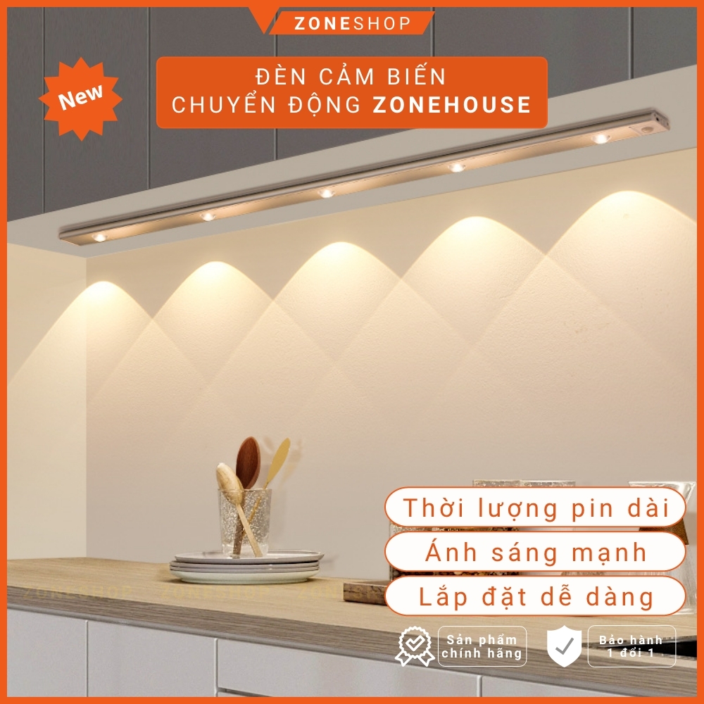 Đèn cảm ứng chuyển động thông minh dạng led dài hợp kim nhôm cao cấp dán tường sạc USB