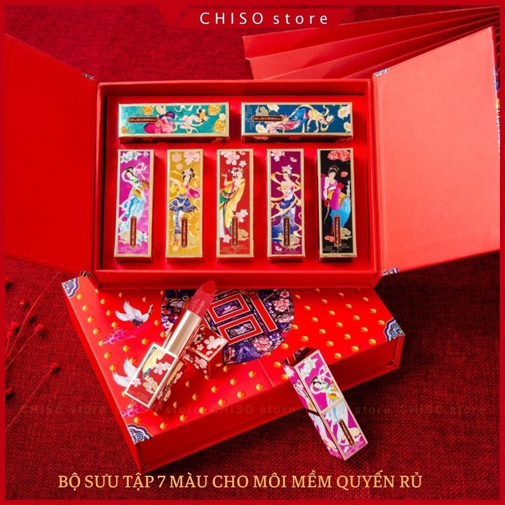 Son môi Treeceng dưỡng ẩm trang điểm lâu trôi thiết kế cung đình sang trọng quý phái mỹ phẩm nội địa trung 3.6g