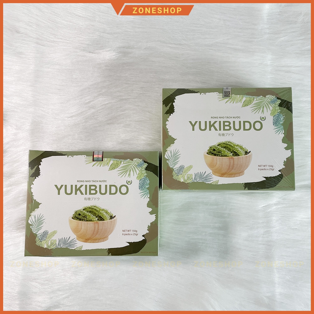 [NEW] Rong nho tách nước YUKIBUDO [CHÍNH HÃNG] tặng nước xốt mè rang - Rong nho CN Nhật Bản Yukibudo [ZONESHOP]