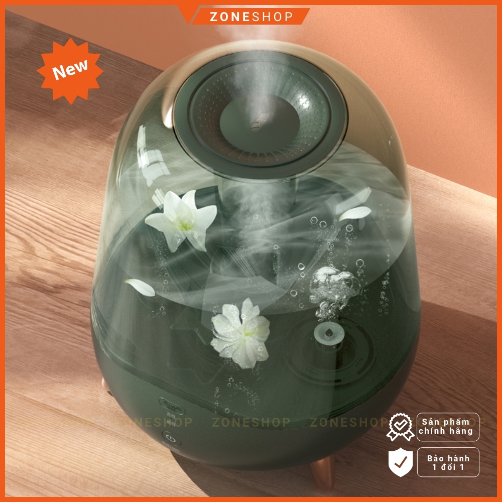 Máy phun sương tạo ẩm cao cấp ZONEHOUSE DEERMA dung tích 5 lít - màng lọc ion phun sương nano [ZONESHOP]