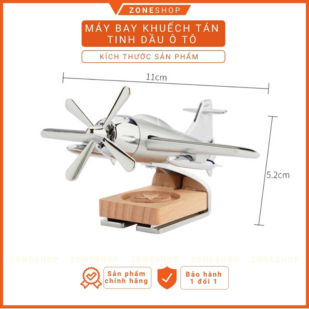 TINH DẦU Ô TÔ Năng Lượng Mặt Trời ZONEHOUSE hình Máy Bay Cổ Điển, máy khuếch tán tặng kèm tinh dầu thơm [ZONESHOP]