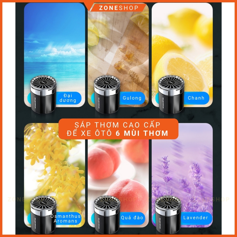 Sáp thơm ô tô, phòng ngủ, bàn làm việc cao cấp ZONECAR - THALO nhập khẩu Châu Âu, lọc khí, trang trí xe hơi [ZONESHOP]