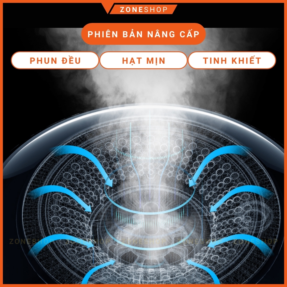 Máy phun sương tạo ẩm cao cấp ZONEHOUSE DEERMA dung tích 5 lít - màng lọc ion phun sương nano [ZONESHOP]