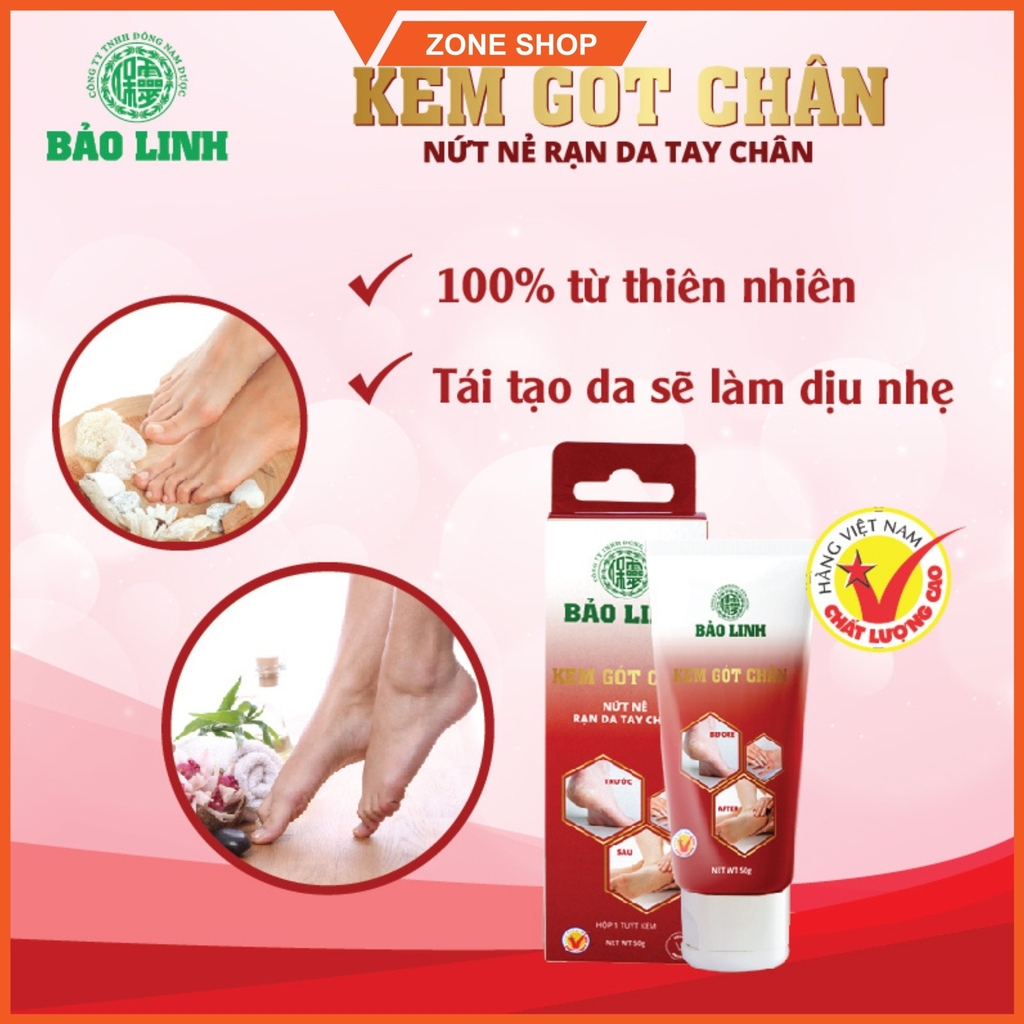 Kem Tinh Dầu Gót Chân Bảo Linh  50gram