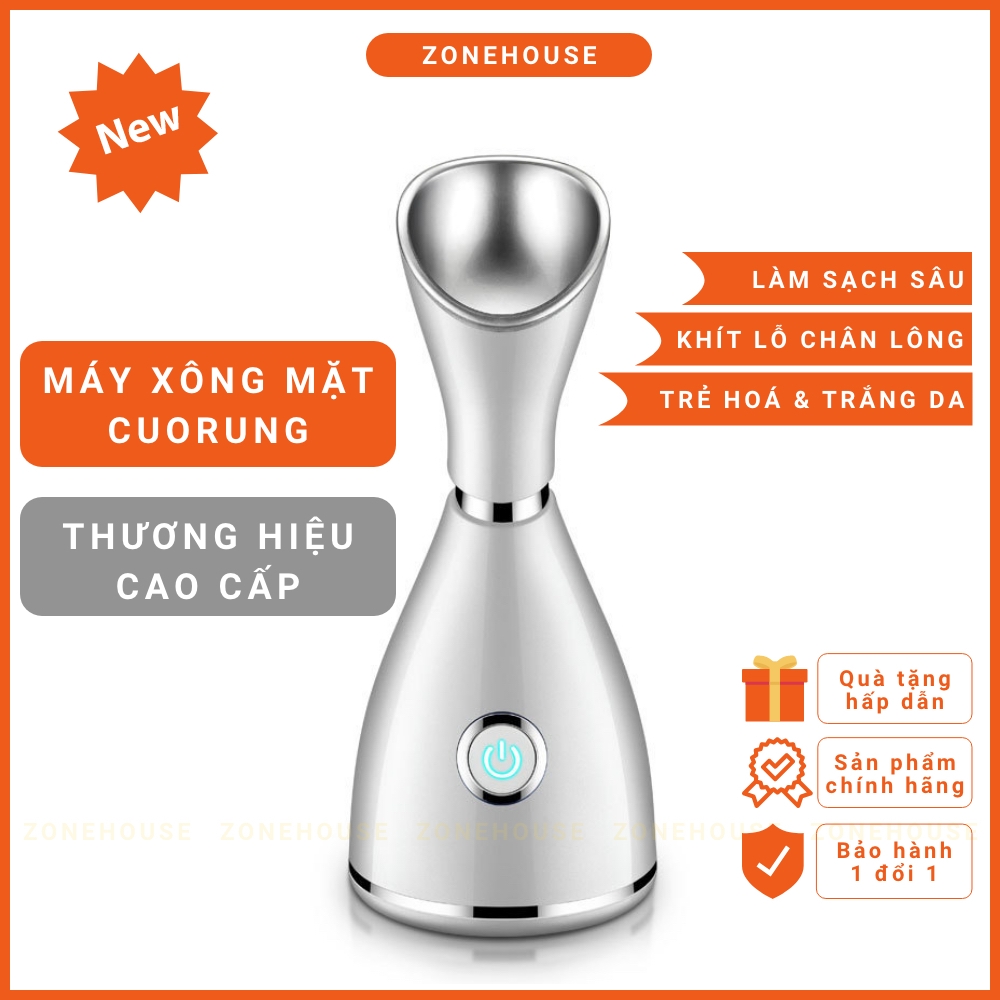 [CAO CẤP] Máy xông hơi mặt CUORUNG - ZONEHOUSE, máy xông hơi massage mặt cao cấp chính hãng Cuorung