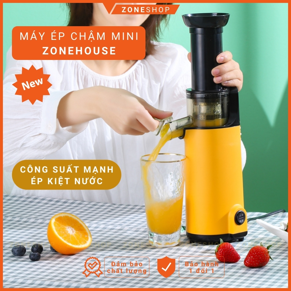 Máy ép chậm mini ZONEHOUSE - GUOYUAN Máy Ép Trái Cây Tươi GUOYUAN hàng mới phiên bản nâng cấp mạnh mẽ nhất [ZONESHOP]