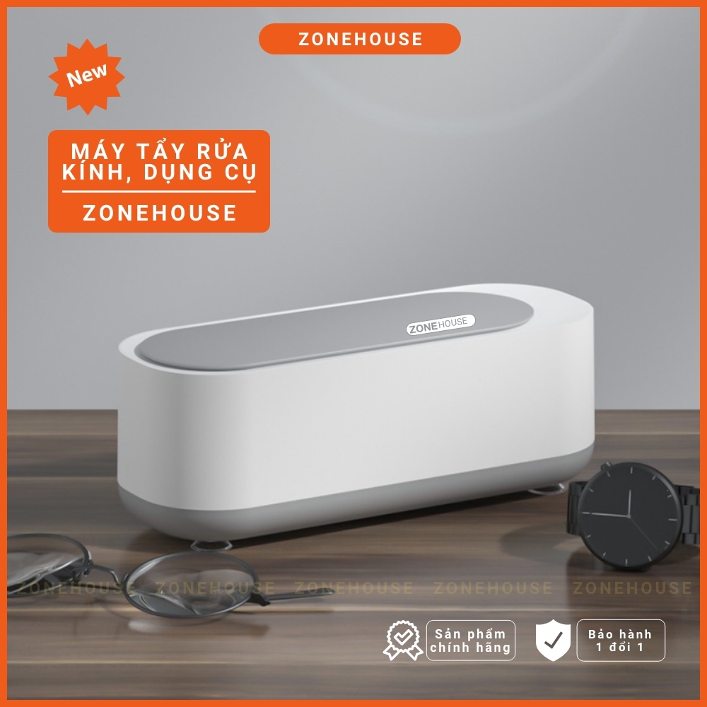 Máy tẩy rửa kính, Đồ Gia Dụng Cầm Tay ZONEHOUSE, Dụng cụ tẩy rửa Đồ Trang Sức, Răng Giả, Cạo Râu, Máy tẩy mini ZONESHOP